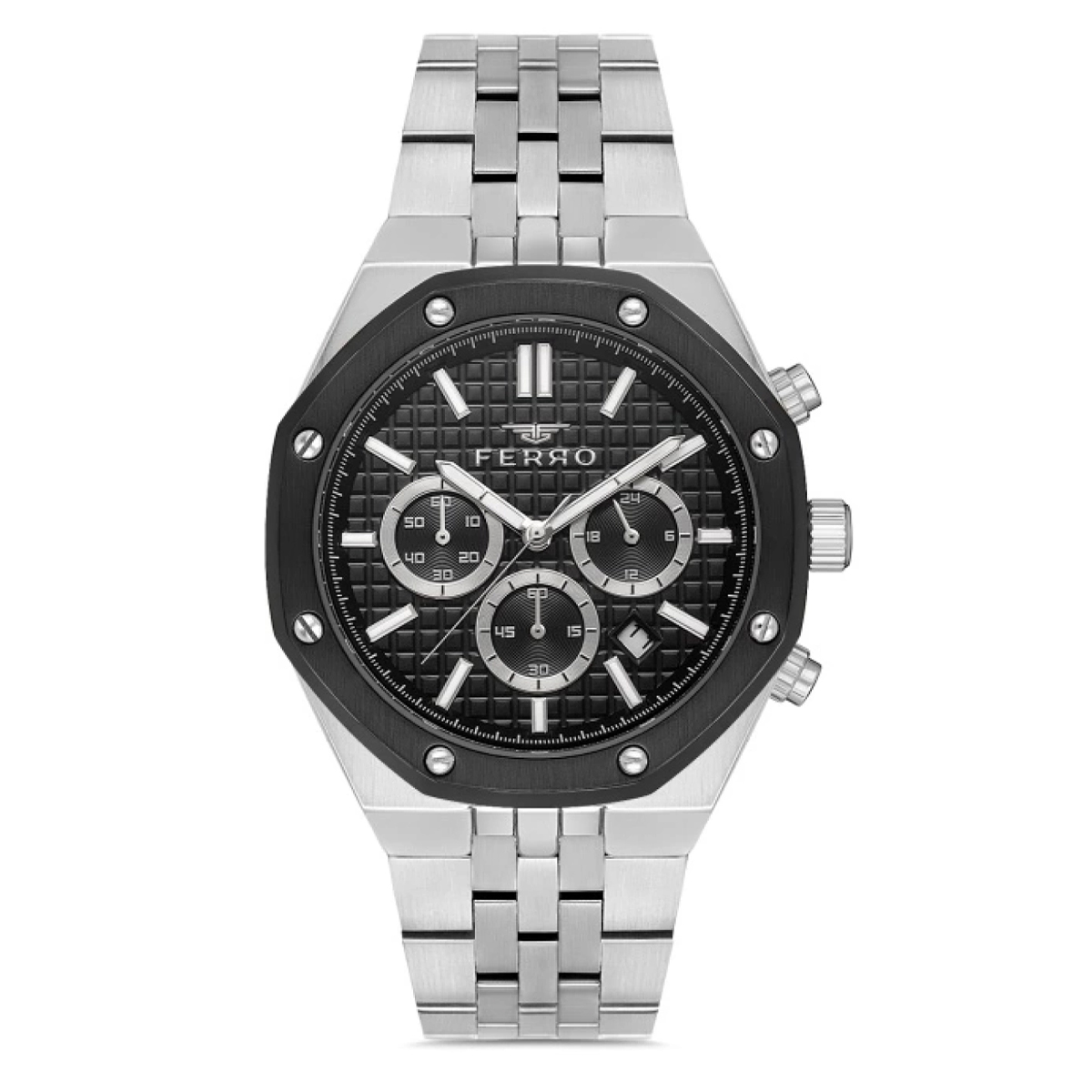 MONTRE FERRO HOMME M.FONCTION ACIER